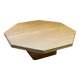 Table basse italienne en travertin, années 1970