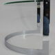 1980s Steel and Glass Side Table by Friedrich Moller for Ronald Schmitt Tische