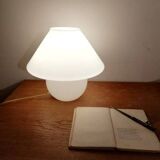 Vintage white opaline glass lamp