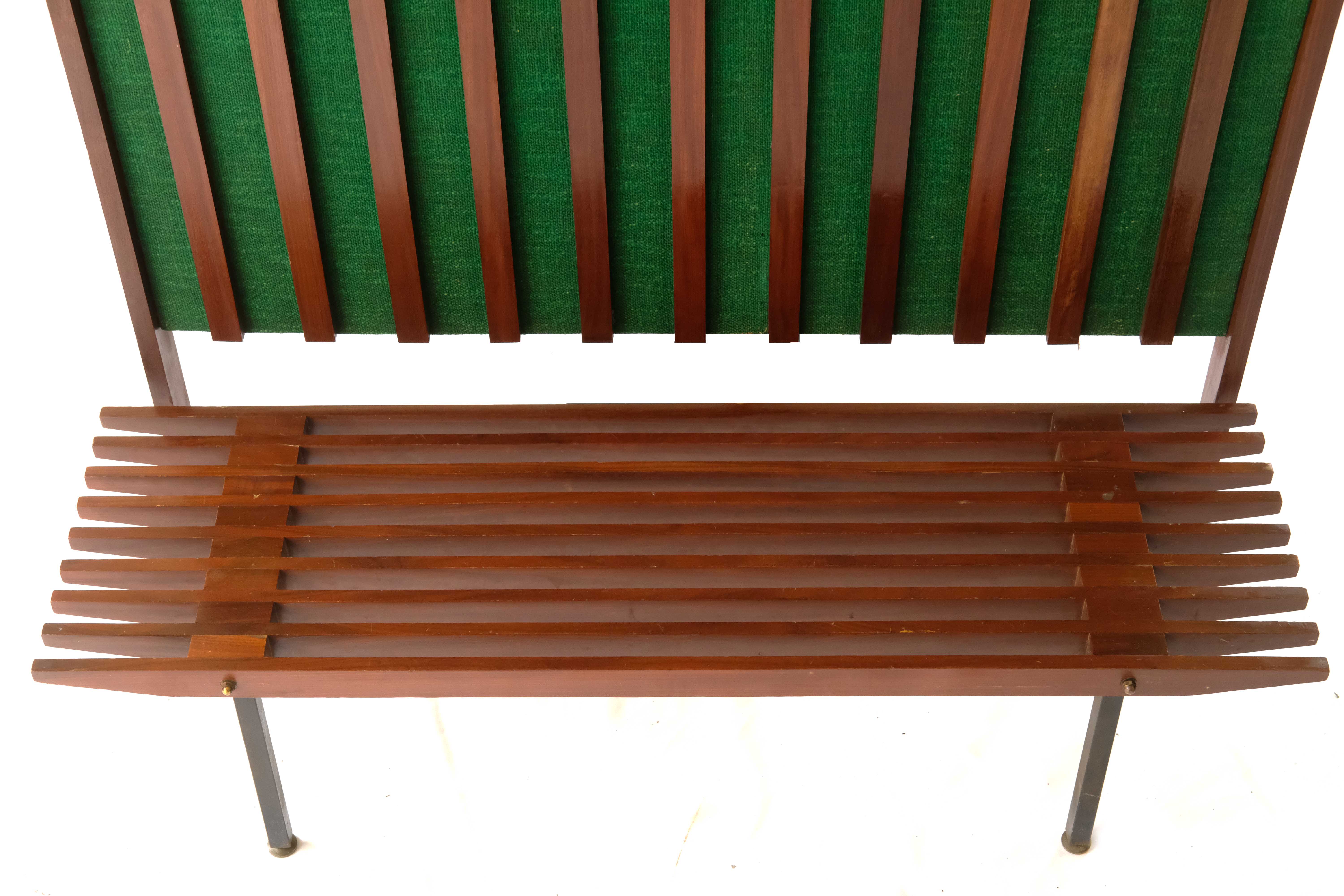 Vintage Wall-Mounted Hall-Stand with a Bench, Italy 1970's