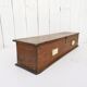 Varnished wooden box Hotel vintage storage