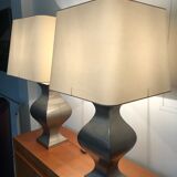 Pair of 1970 metal lamps
