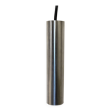 Still brand tube pendant light in polished stainless steel, 1970s, NEW