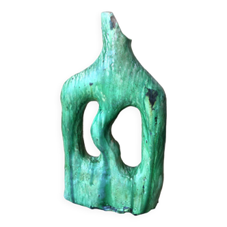 Poterie de tamegroute en terre cuite émaillée