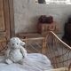 Rattan cradle bed