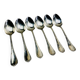 6 silver-plated metal tablespoons Christofle model Crossed Ribbons