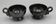 2 vintage design ceramic cups accolay