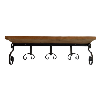 Vintage wall coat rack