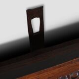 Large 18th Century Gothic solid oak hand carved coat rack, France