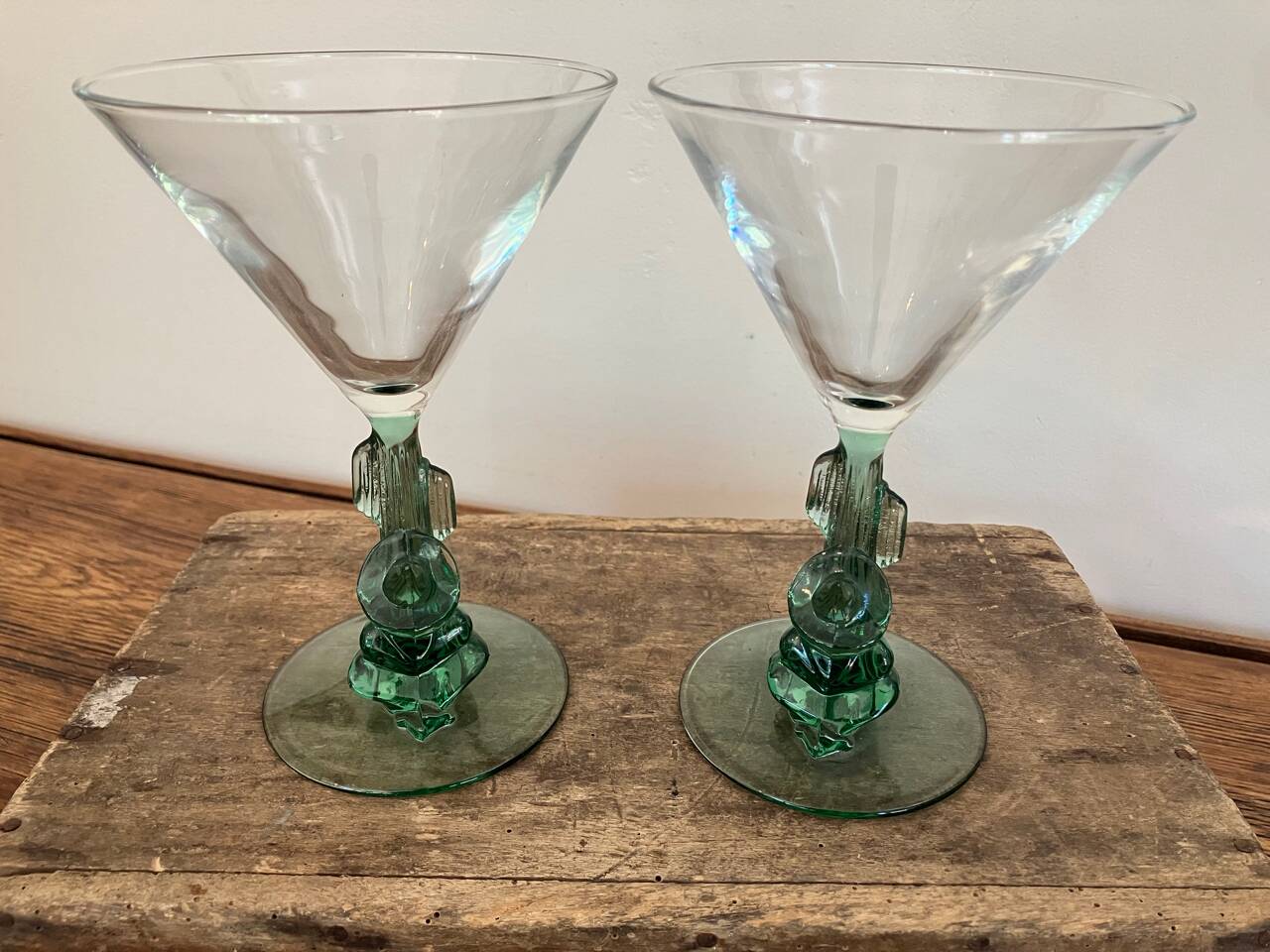 Set of 2 vintage Siesta cocktail glasses