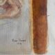 Original watercolor painting "Orientalist Medersa View" signed Rose Picard