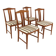 Set of 4 Scandinavian teak chairs, Karl Erik Ekselius, JOC, Sweden, 19