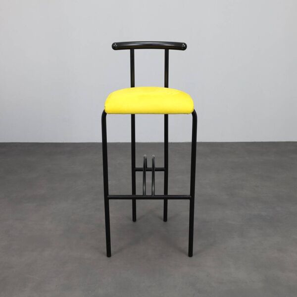 Ensemble de 4 tabourets de bar postmodernes, années 1980