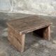 Small auxiliary stool in light antique teak (3279)