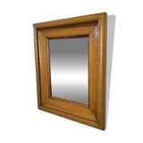 Rectangular wooden mirror