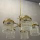 Mid-Century Italian Murano Glass Rod Chandelier, 1980s