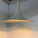 White vintage witchhat / witch hat hanging lamp adjustable