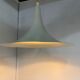 Lampe suspendue blanche vintage witchhat / chapeau de sorcière réglable