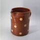Old pitcher with polka dots savoyard pottery in glazed terracotta alsace