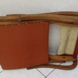 Fauteuil pliant ancien en bois
