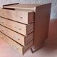 Commode vintage bois et pieds compas années 1950 1960