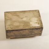 Silver brass jewellery box