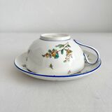 Tasse en terre de fer polychrome "Nella" Jules Veillard Bordeaux (JVB)