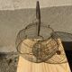 Vintage iron egg basket with hanse antique