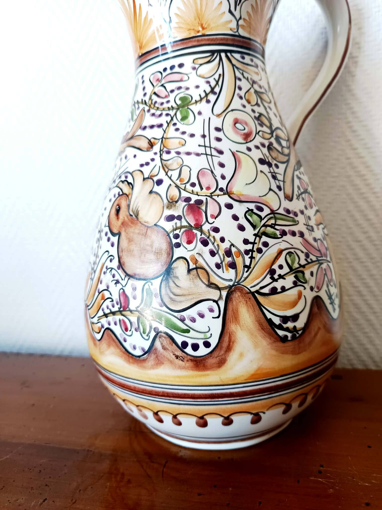 Ceramic jug in Portuguese style