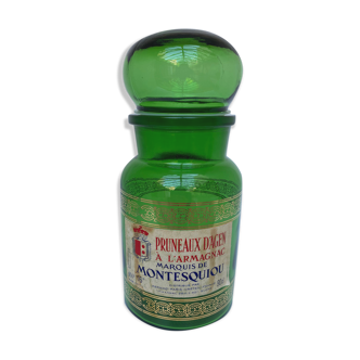 Green apothecary with label