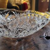 Large Cut Glass Bowl/Salad Bowl - Star Pattern