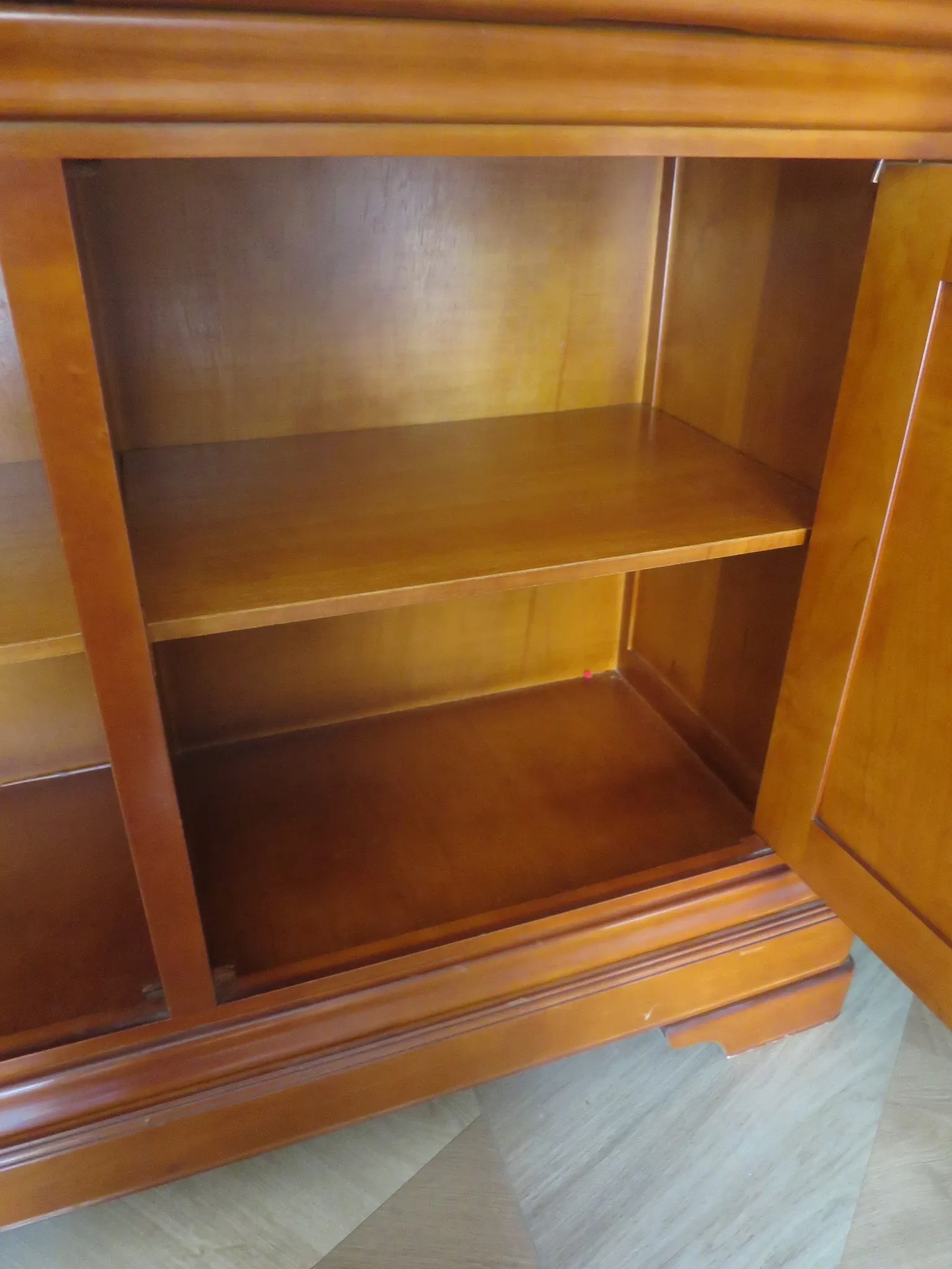 Louis Philippe buffet - 2 drawers - 2 doors - cherry wood - solid wood - dowelled