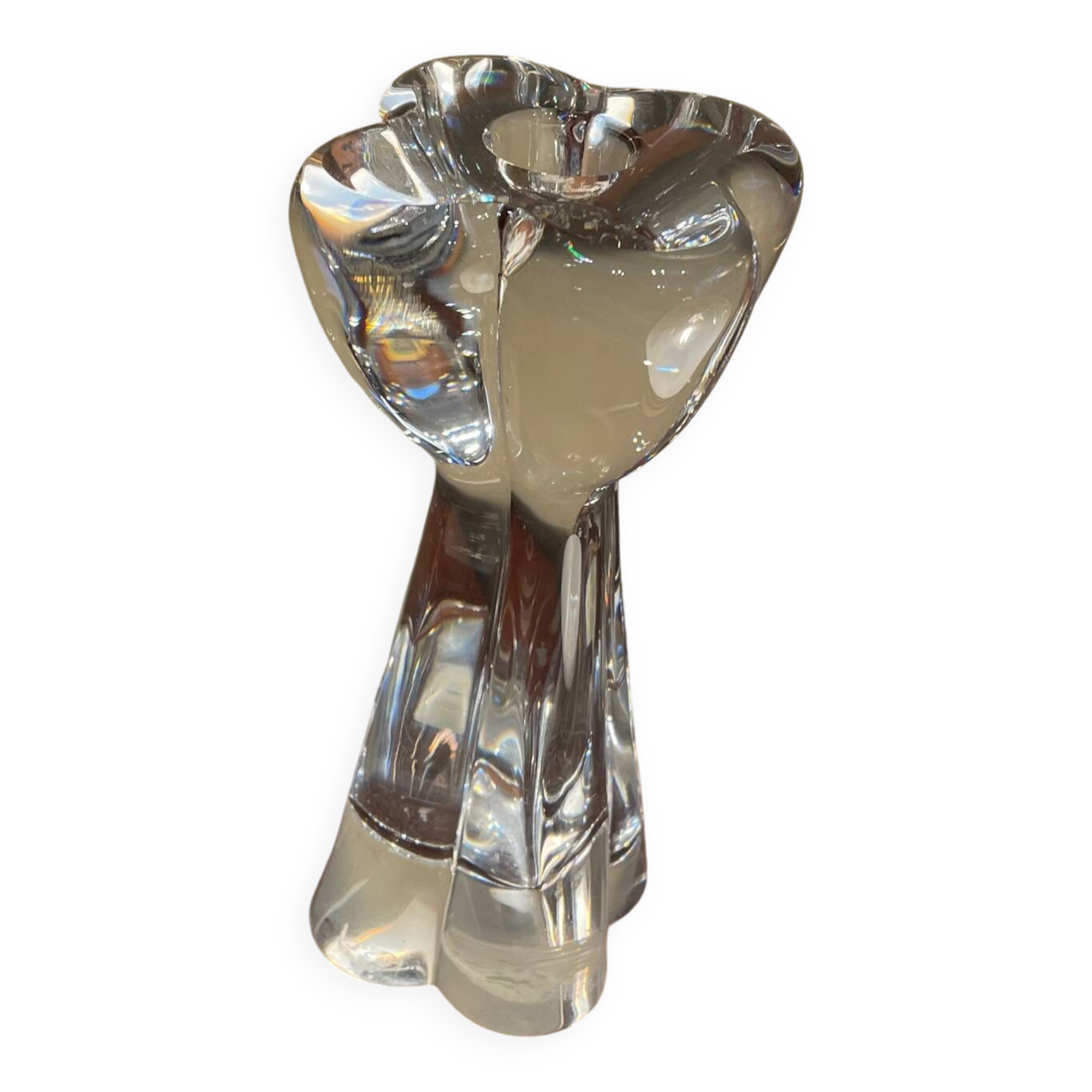 Baccarat crystal candle holder