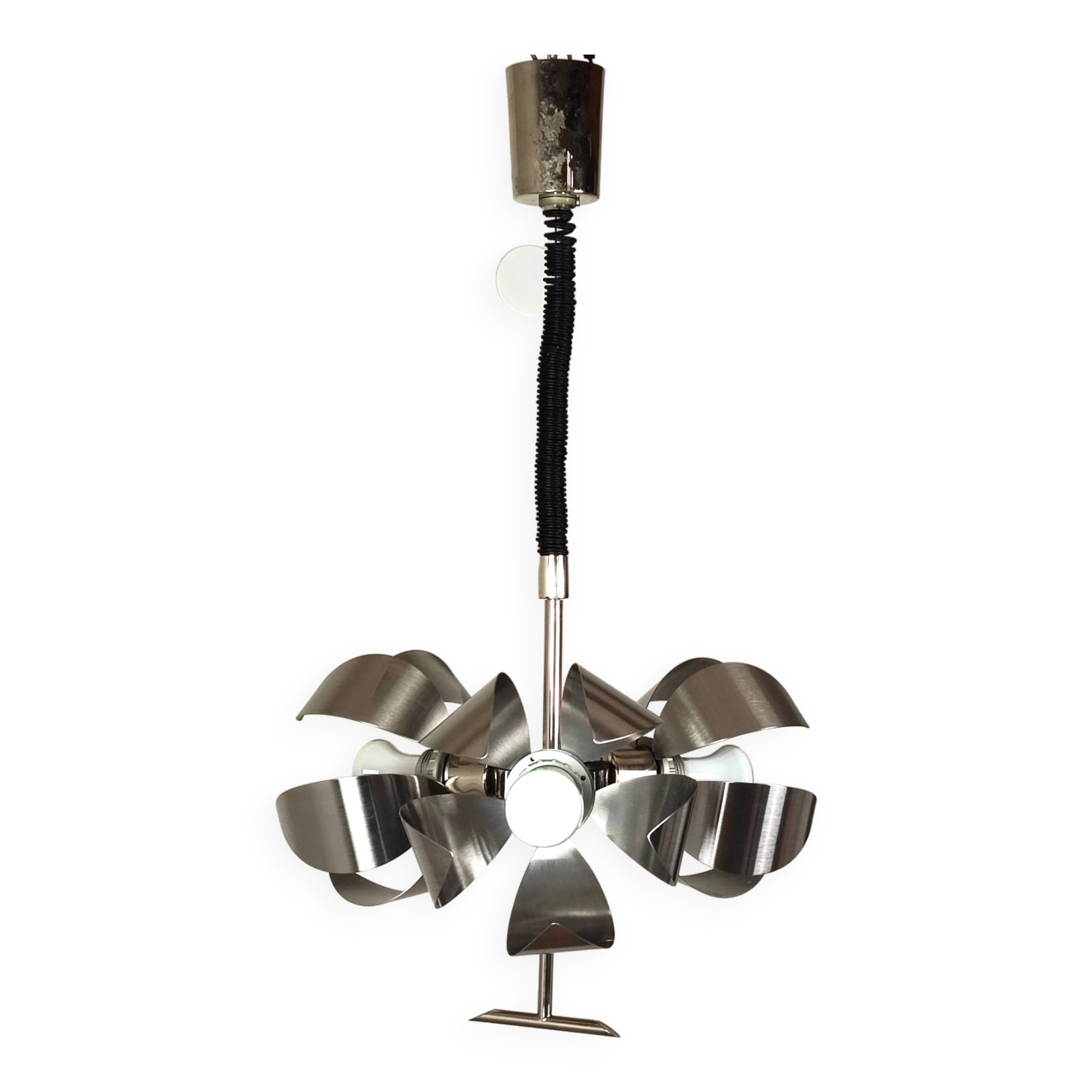 Space age 70' pendant light