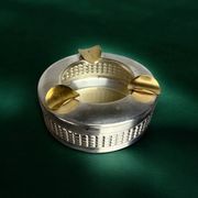 Silver plated ashtray, Maria Pergay's style, France, 1970s