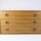 Wall-Mounted Chest Of Drawers Made In Rosewood By Albert Hansen From 1960s
