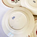 Assiettes à dessert, modèle Germaine, Badonviller