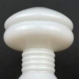 Vintage table lamp in white opaline glass, Italy, 1970s