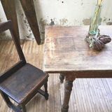 Antique farm table