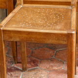 Set of 4 chairs period Reconstruction, solid wood