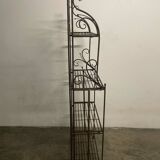 Foldable metal shelf