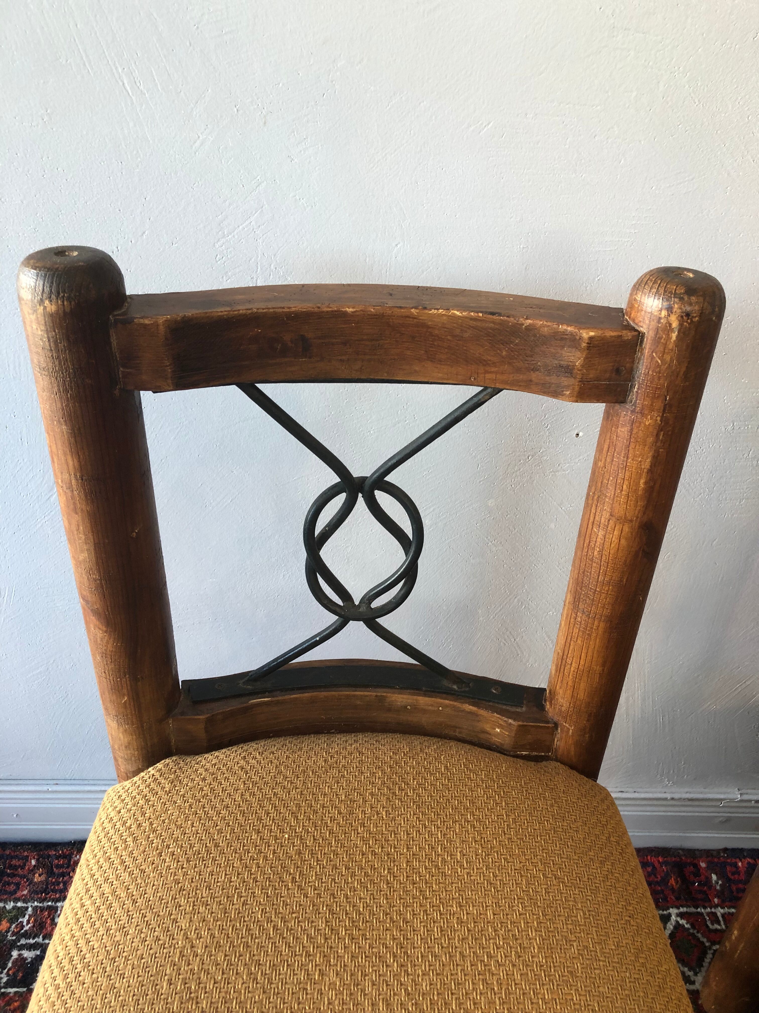 Duo of chairs brutalist style