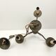 Chandelier 3 branches in brass tin color