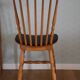 4 BAUMANN Tacoma chairs in black imitation leather and light beech