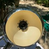 6-lamp vintage 70'S chrome pendant light