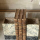 Paire de serre-livres en marbre Art déco