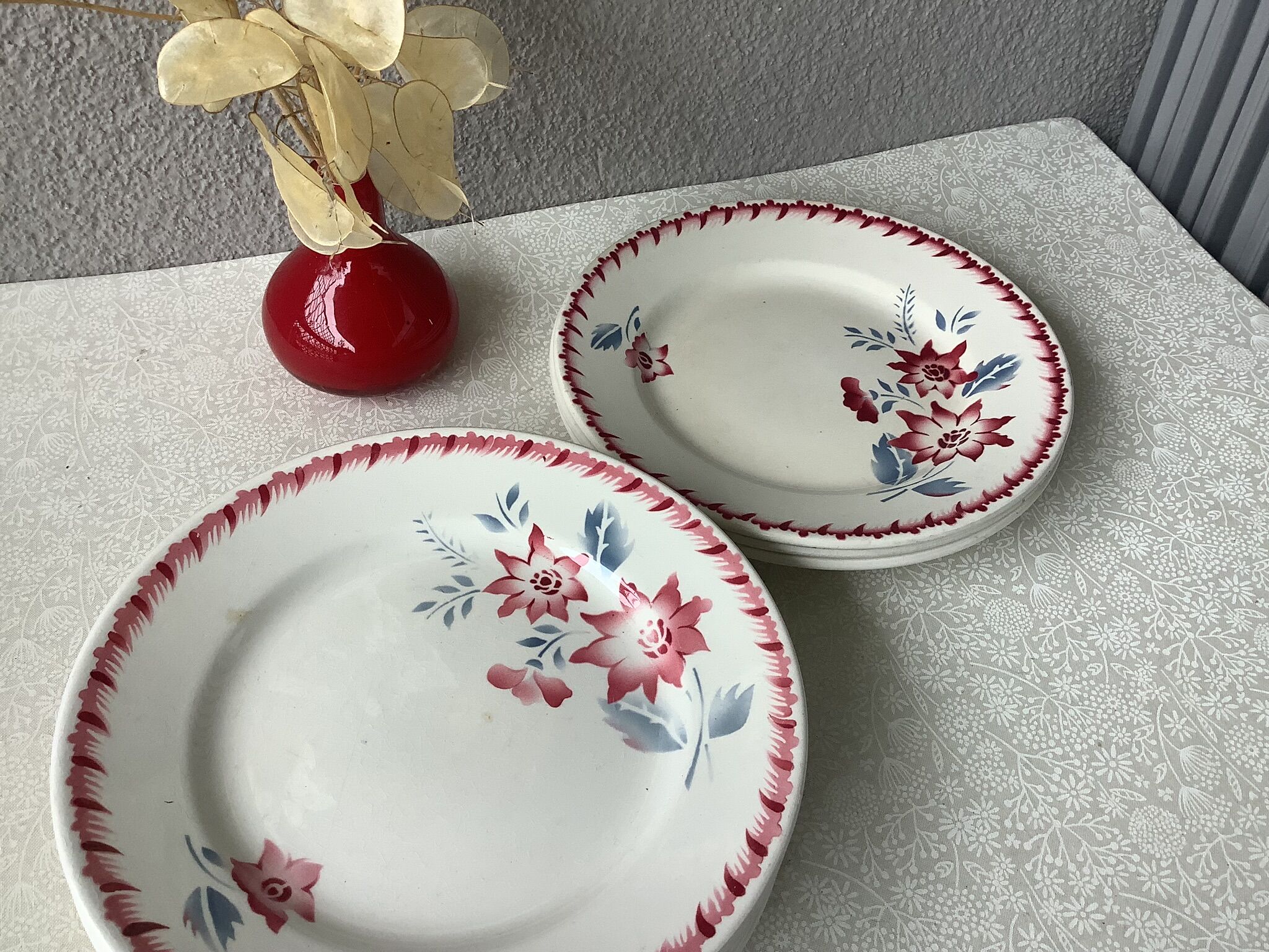 Digoin Sarreguemines dessert plates