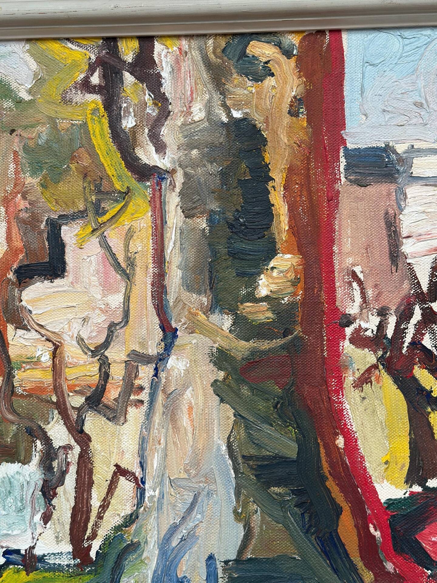 Original Swedish Oil On Panel – Paris (1964) – Olle Blomberg