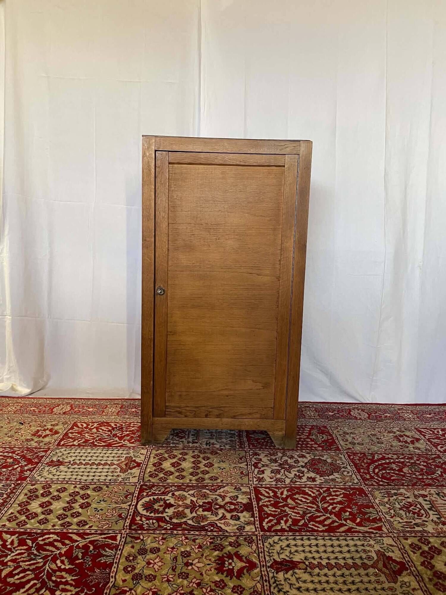 Old oak school furniture – Vintage storage unit