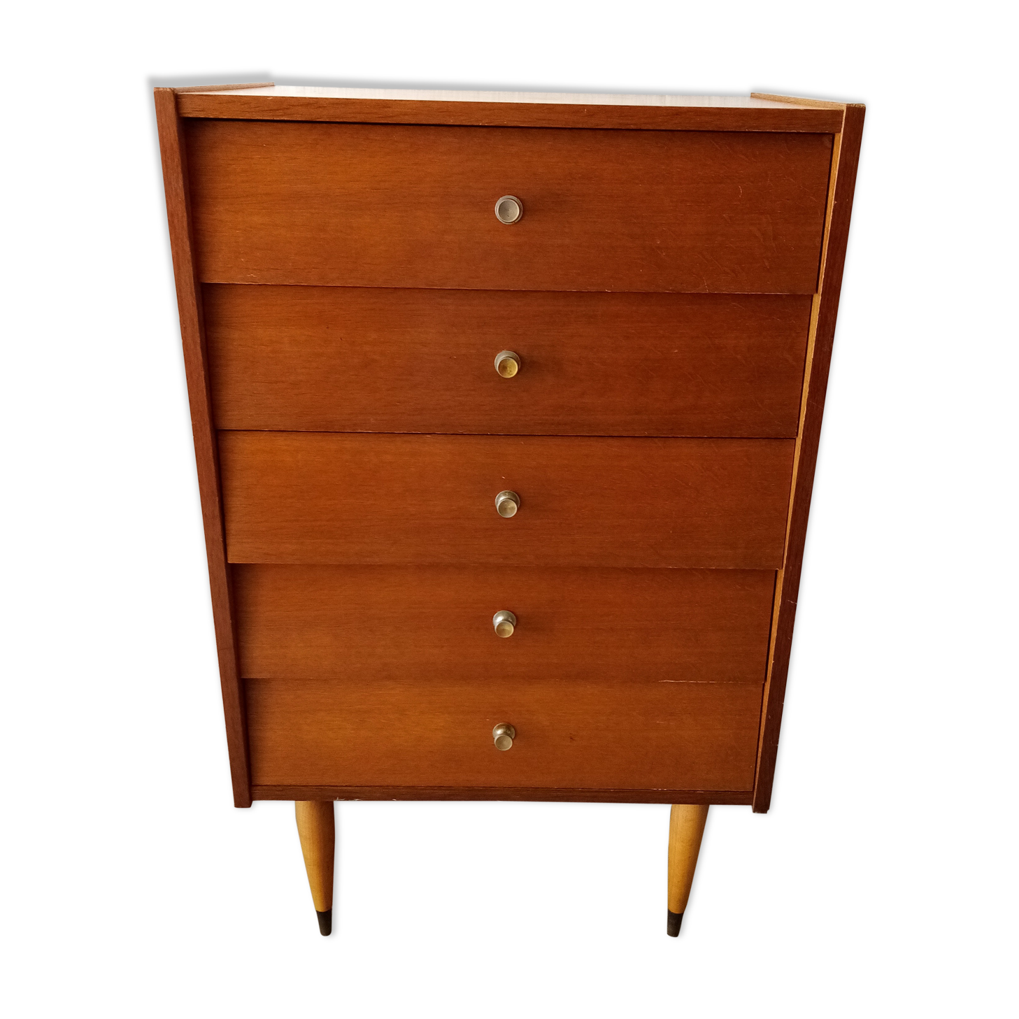 Vintage chest of drawers compass feet